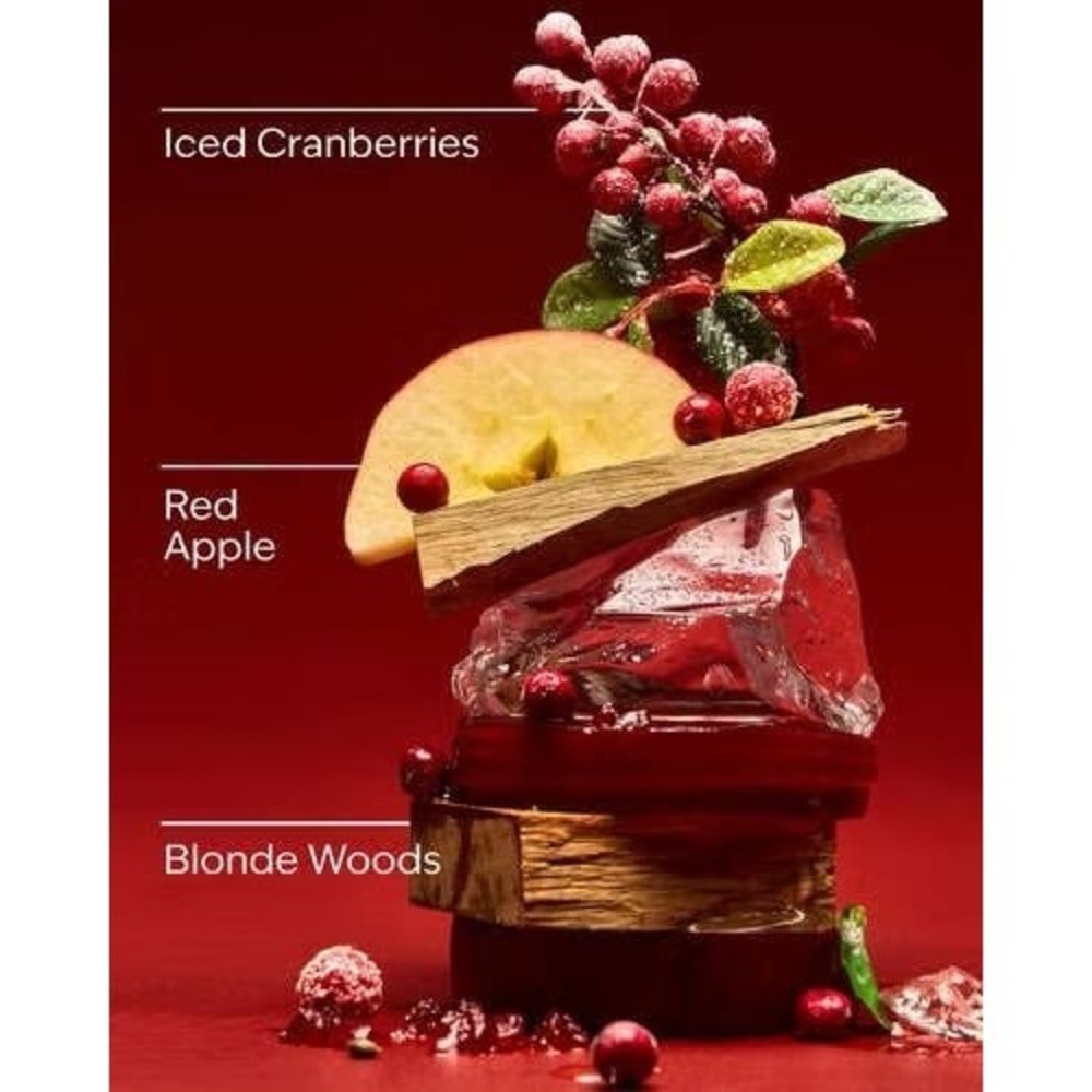 Bath & Body Frosted Cranberry CERAMIC 3-Wick Candles 14.5oz Tonka Bean Apple - Picture 3 of 7
